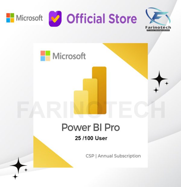 Microsoft Power BI Pro 1 Year Subscription License Key CSP - Farinotech