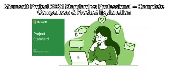 Microsoft Project 2021 Standard vs Professional – Complete Comparison & Product Explanation
