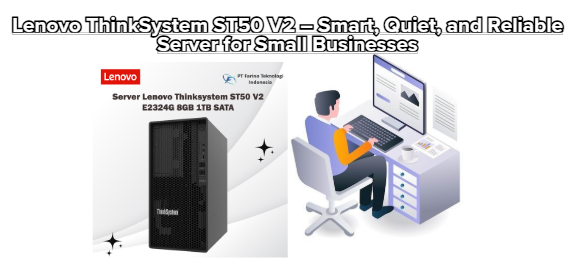 Lenovo ThinkSystem ST50 V2 – Smart Quiet and Reliable Server for Small Businesses