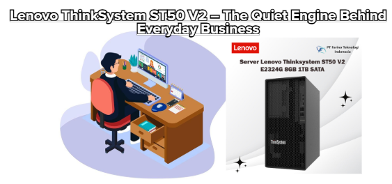 Lenovo ThinkSystem ST50 V2 – The Quiet Engine Behind Everyday Business