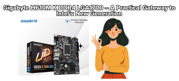 Gigabyte H610M K DDR4 LGA1700 – A Practical Gateway to Intel’s New Generation