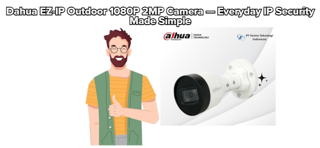Dahua EZ-IP Outdoor 1080P 2MP Camera — Everyday IP Security Made Simple