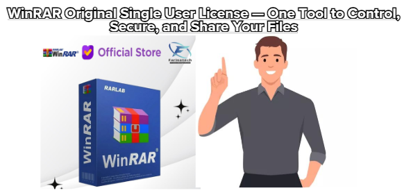 WinRAR Original Single User License — One Tool to Control. Secure and Share Your Files