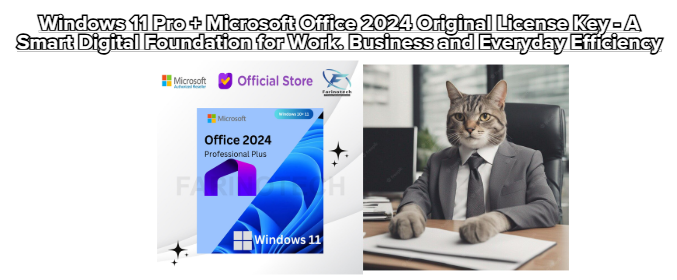 Windows 11 Pro + Microsoft Office 2024 Original License Key – A Smart Digital Foundation for Work. Business and Everyday Efficiency