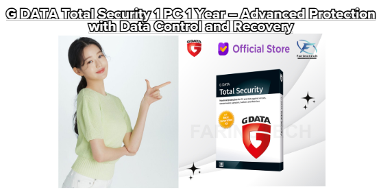 G DATA Total Security 1 PC 1 Year – Advanced Protection with Data Control and Recovery