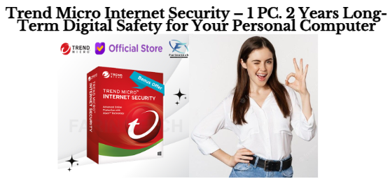 Trend Micro Internet Security – 1 PC. 2 Years Long-Term Digital Safety for Your Personal Computer