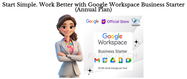 Start Simple. Work Better with Google Workspace Business Starter (Annual Plan)