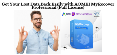 Get Your Lost Data Back Easily with AOMEI MyRecover Professional (Full License)
